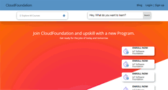 Desktop Screenshot of cloudfoundation.com