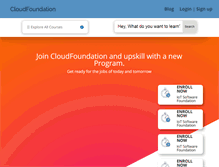 Tablet Screenshot of cloudfoundation.com